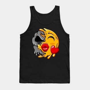 Kiss Zombie Emoji Tank Top